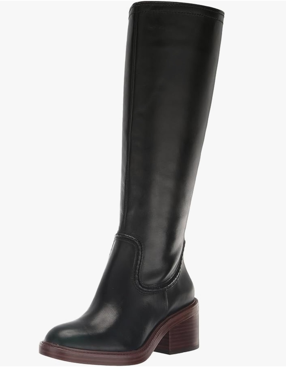 Vince Camuto womens Vuliann Knee High black leather Boot size 9